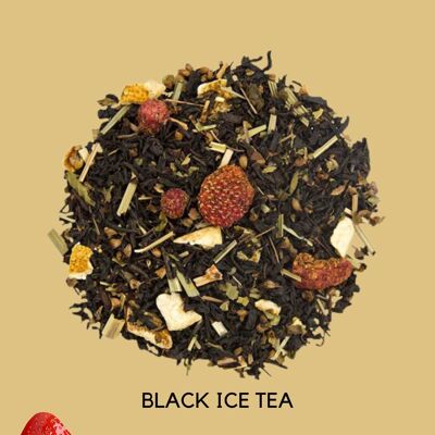 BLACK ICE TEA - Black tea with strawberry & lemon flavor