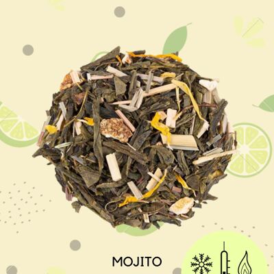 MOJITO – Grüner Tee mit Limetten- und Minzgeschmack