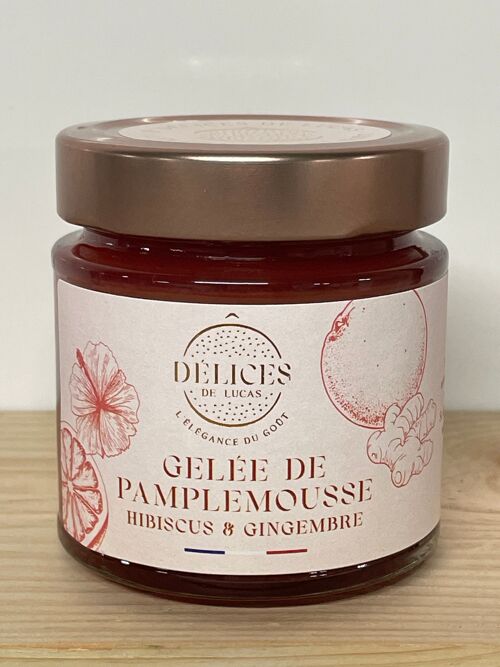 Gelée Pamplemousse, Hibiscus & Gingembre 230GR