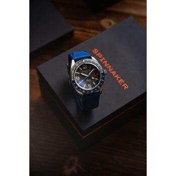 SPINNAKER - Fleuss GMT Automatic - SP-5120-11 - DEEP GREY - Montre homme - Mouvement japonais automatique GMT 8