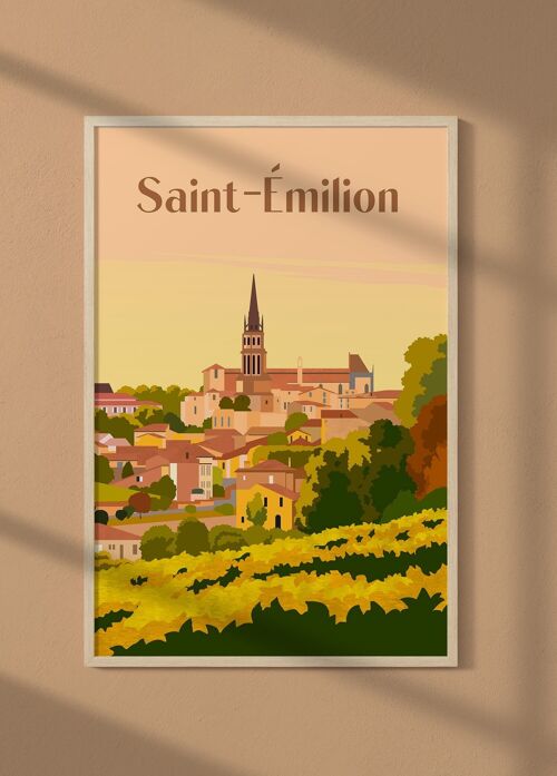 Affiche ville Saint-Émilion