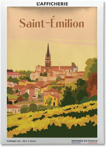 Affiche ville Saint-Émilion 2