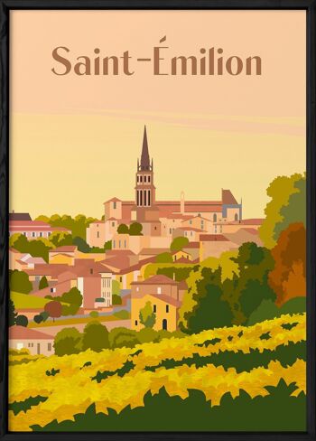 Affiche ville Saint-Émilion 3