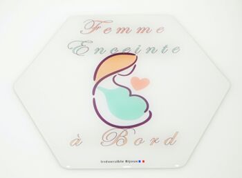 Adhésif « Femme enceinte à bord » 5