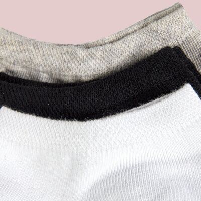 Pack of 2 pairs of low-cut organic cotton socks
