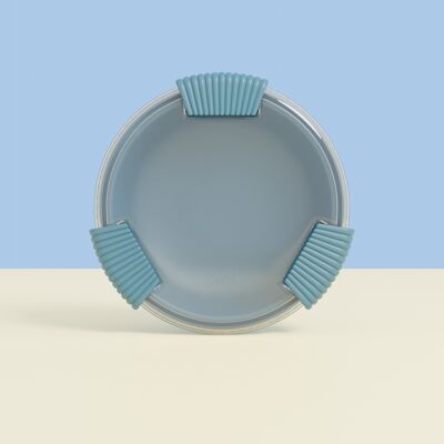 Fiambrera Azul claro - Binibox en material de origen biológico - Hecho en Francia