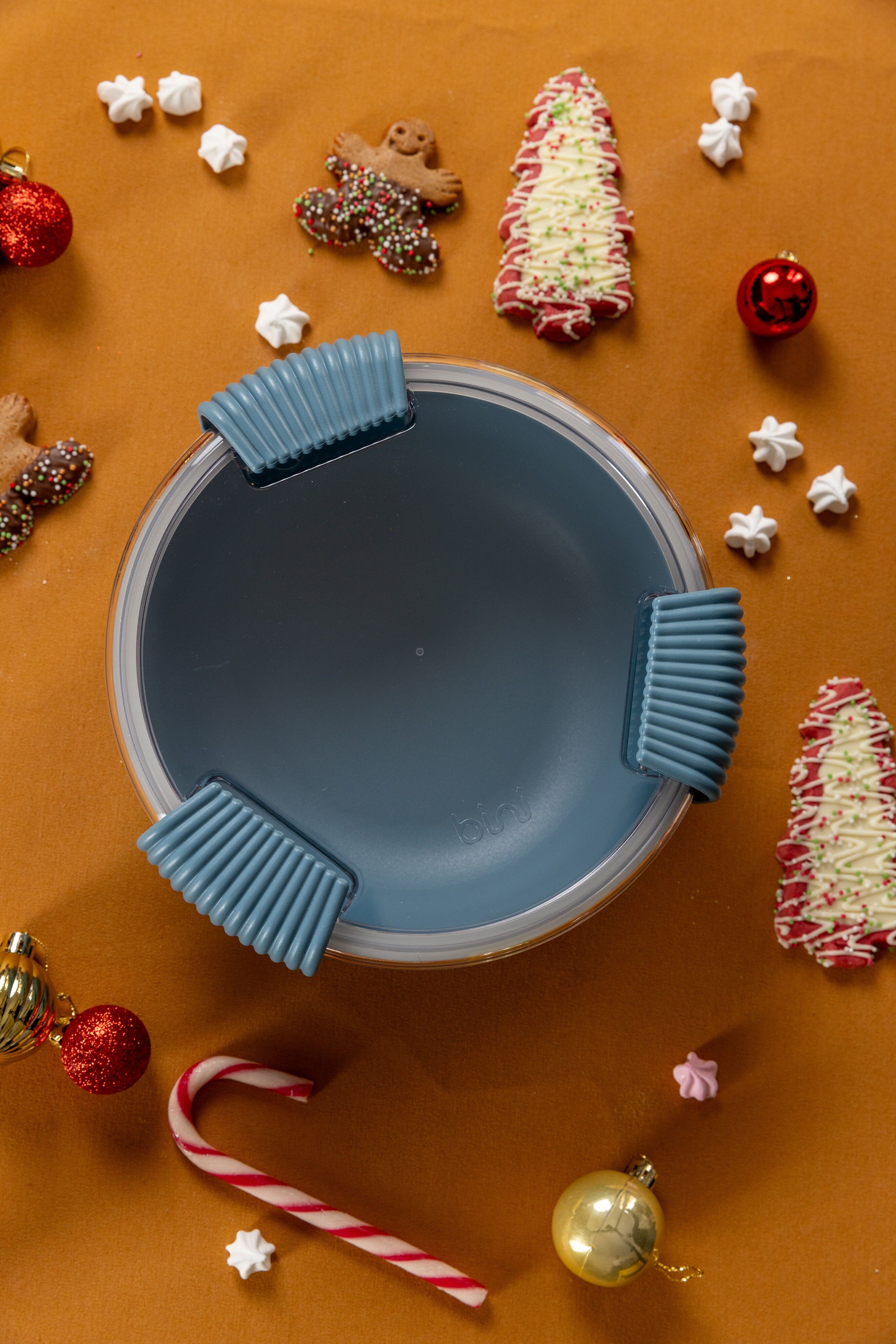 Fiambrera Azul claro - Binibox en material de origen biológico - Hecho en Francia