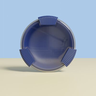 Portapranzo blu notte - Binibox in materiale di origine biologica - Prodotto in Francia