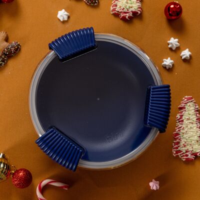 Portapranzo blu notte - Binibox in materiale di origine biologica - Prodotto in Francia