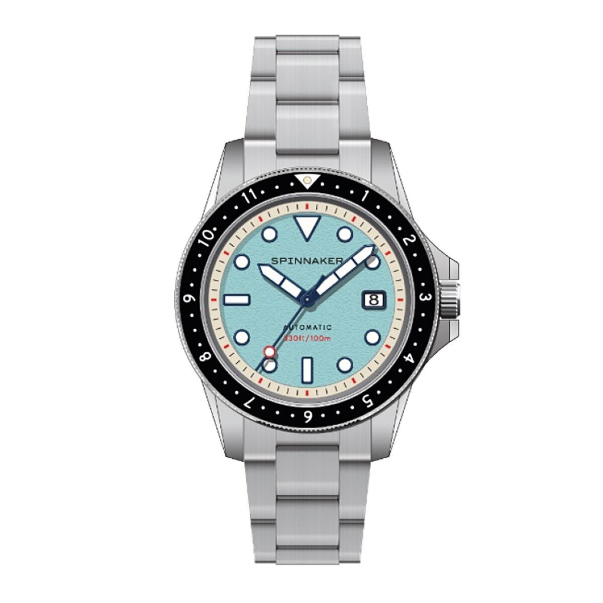 SPINNAKER - Croft Pioneer Automatic- SP-5136-66 - SAXE BLUE - Montre homme - Mouvement Automatique avec 3 aiguilles et date