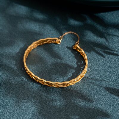 Traditionelles chinesisches Hasenband mit einzigartigem Design - Vermeil-Gold