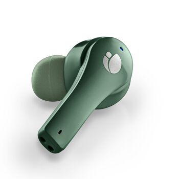 NGS ARTICA BLOOM GREEN : écouteurs intra-auriculaires design compatibles avec la technologie TWS et Bluetooth. JUSQU'À 24 HEURES - COMMANDES TACTILES - USB TYPEC. COULEUR VERTE 9