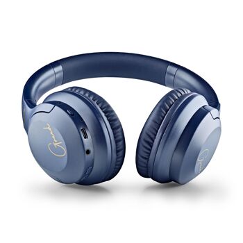 NGS ARTICA GREED BLUE : Casque supra-aural compatible avec 5.1 technologie Bluetooth. Sans fil, pliable, micro inclus. 40 heures d'autonomie. Bleu. 8