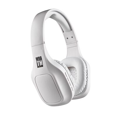 ARTICA WRATH WHITE : Casque stéréo sans fil compatible avec 5.1 technologie Bluetooth. Jusqu'à 10 heures de batterie. Boutons de commande. Mains libres. Blanc.