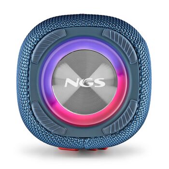 NGS ROLLER NITRO 3 BLEU : Enceinte sans fil résistante aux éclaboussures (IPX5) compatible Bluetooth 5.0 technologie. Puissance de sortie : 30W. Couleur bleue. 5