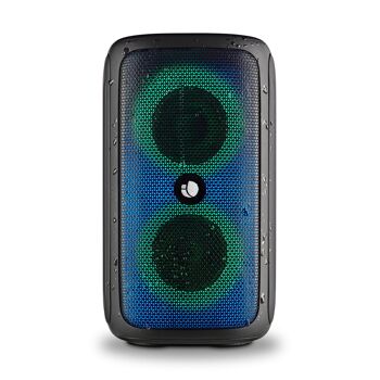 NGS ROLLER BEAST BLACK : Enceinte sans fil résistante aux éclaboussures (IPX5) compatible Bluetooth 5.0 technologie. 32W. SB/TF/AUX IN/RADIO-TWS. La couleur noire. 5