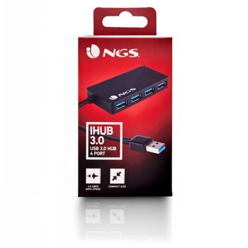 NGS IHUB3.0 : USB HUSB 3.0 MOYEU 4 PORTS 5