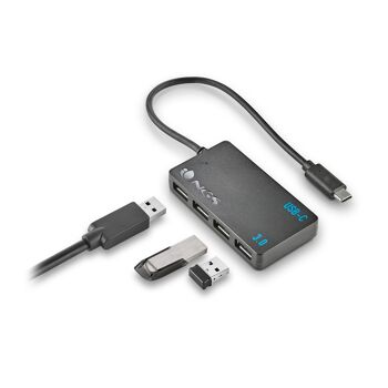 NGS WONDER IHUB4 : HUB USB-C avec 4 USB 3.0 PORT. Compatible avec : USB 1.0, USB1.1, USB2.0 et USB 3.0. Capacité de transfert de fichiers volumineux. 3