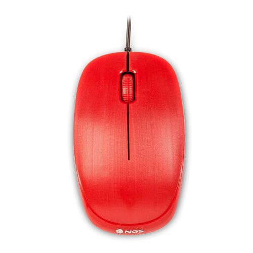 NGS WIRED MOUSE FLAME REDDESKTOP OPTICAL WIRED MOUSE. 1000 DPI, SCROLL, REGULAR SIZE