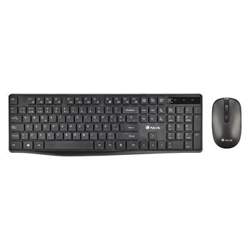 KIT NGS HYPE : ENSEMBLE CLAVIER + SOURIS MULTIMODE SANS FIL. Prend en charge 3 appareils en même temps. 12 touches multimédia. DPI : 800/1200/1600. Ambidextre. 1