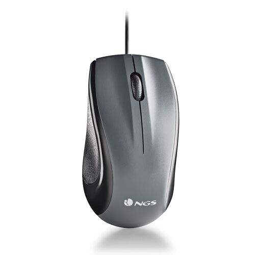 NGS WIRED MOUSE MIST BLACKDESKTOP OPTICAL WIRED MOUSE 800 DPI, SCROLL, REGULAR SIZE