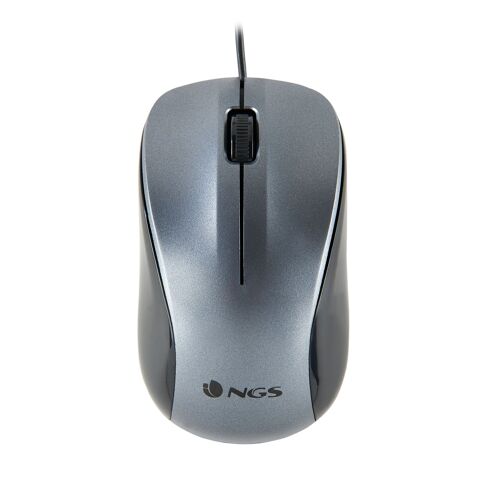 NGS CREW: WIRED OPTICAL MOUSE WITH 1200 DPI. GRAY COLOUR.