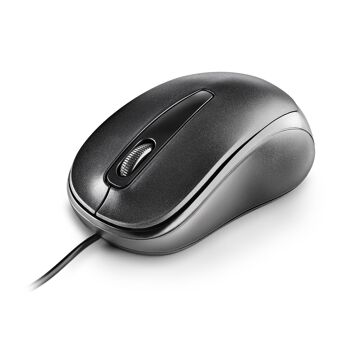 SOURIS FILAIRE OPTIQUE DE BUREAU NGS EASY DELTA 1200 DPI, DÉFILEMENT, TAILLE RÉGULIÈRE avec connexion USB. Couleur: Noir 3