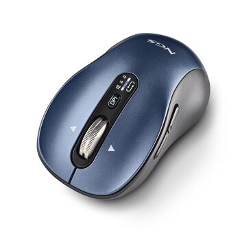 NGS INFINITY RB : Souris sans fil multi-appareils (2.4Ghz+BT5.1+BT5.1) touches rechargeables et silencieuses. Ambidextre. DPI : 1000/1600/2400/3200. Bleu 9