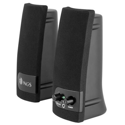 NGS MULTIMÉDIA 2.0 HAUT-PARLEUR SB1502.0-RMS : 4 W (2 W + 2 W)-sortie audio USB interrupteur marche/arrêt-volume