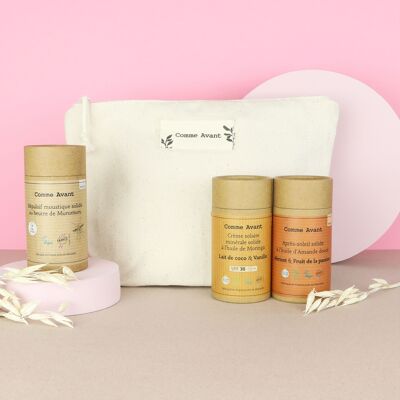 Kit de verano - Set de 3 productos: Protector solar, after-sun, repelente de mosquitos