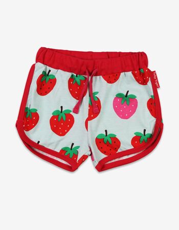 Short de running bio imprimé fraise 1