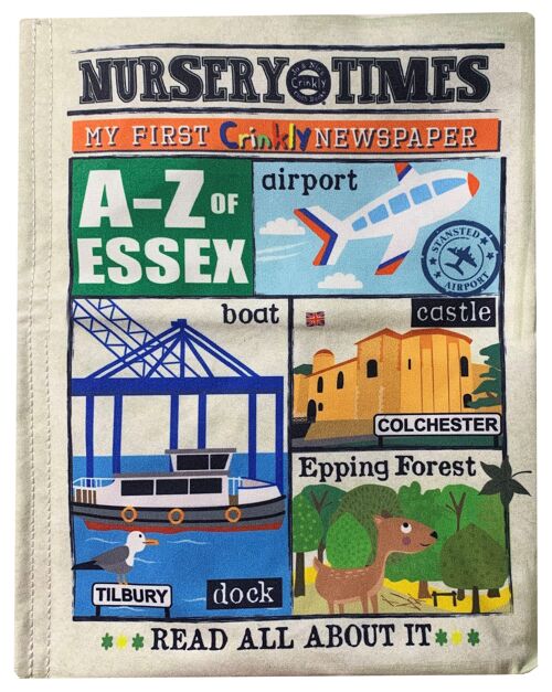 Nursery Times Crinkly Newspaper A-Z Essex *NEW!*