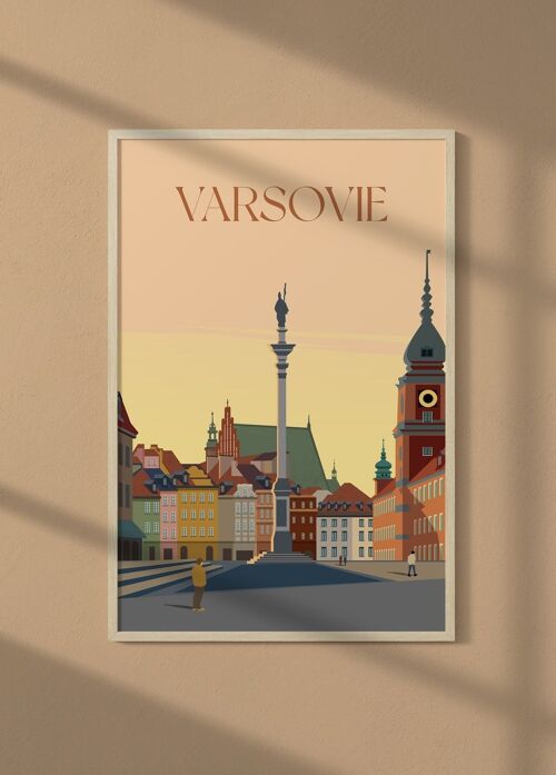 Affiche ville Varsovie