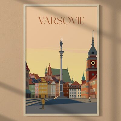 cartel de la ciudad de varsovia