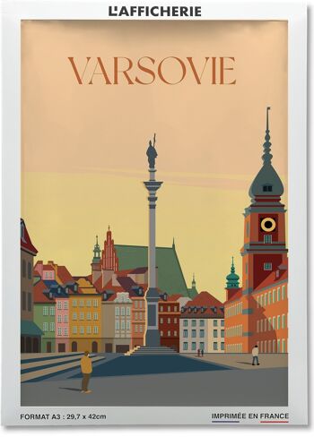 Affiche ville Varsovie 2