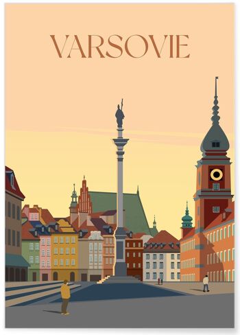 Affiche ville Varsovie 5