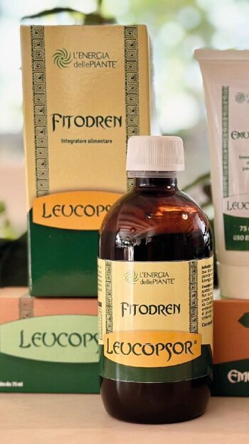 Leucopsor Fitodren 200 ml - Drainant à la Salsepareille, Pissenlit et Bardane - Complément Drainant Purifiant Naturel 2