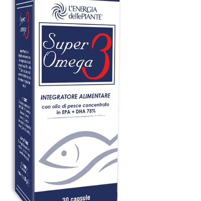Super Omega 3 - 30 Capsules d'Omega 3 1000 mg - Suppléments de cholestérol - Huile de poisson Omega 3 Capsules Triglycérides