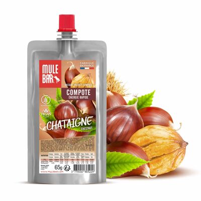 Compote énergétique Mulebar châtaigne 65g