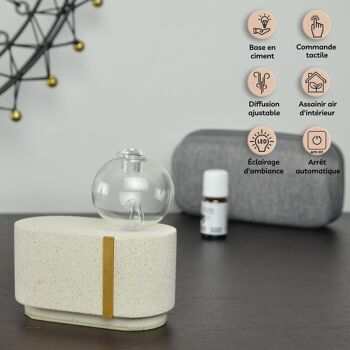 Cadeaux Fête des Mères - Diffuseur par Nébulisation – Programmable avec Fonction Minuterie - Idée Cadeau 3