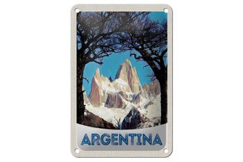 Panneau de voyage en étain 12x18cm, décoration de randonnée dans les montagnes argentines 1