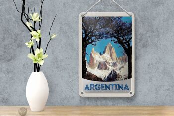 Panneau de voyage en étain 12x18cm, décoration de randonnée dans les montagnes argentines 4