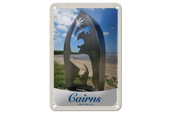 Panneau de voyage en étain, 12x18cm, Cairns, australie, plage, mer, Nature 1