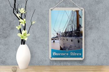 Panneau de voyage en étain, 12x18cm, panneau de bateau de Buenos Aires, argentine 4