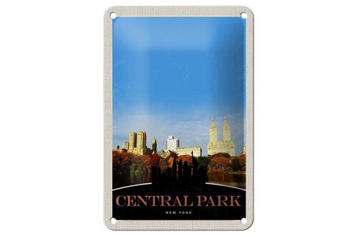 Blechschild Reise 12x18cm Central Park Amerika New York Trip Schild