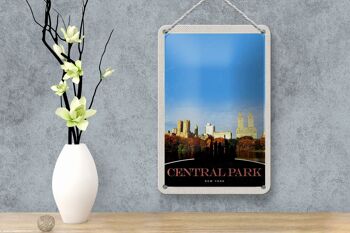 Panneau de voyage en étain, 12x18cm, panneau de voyage Central Park America New York 4