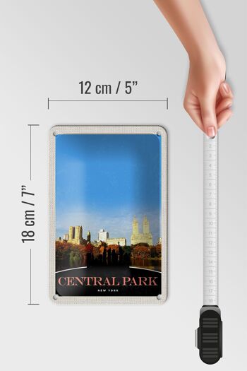 Panneau de voyage en étain, 12x18cm, panneau de voyage Central Park America New York 5