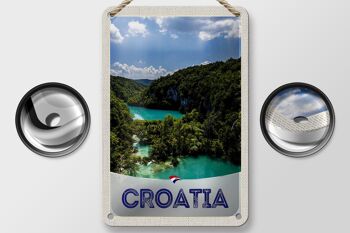 Panneau de voyage en étain, 12x18cm, croatie, mer, Nature, vacances, montagnes 2
