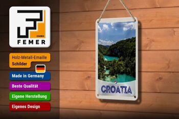 Panneau de voyage en étain, 12x18cm, croatie, mer, Nature, vacances, montagnes 3