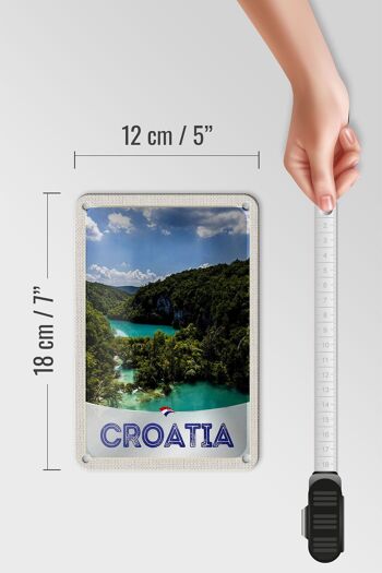 Panneau de voyage en étain, 12x18cm, croatie, mer, Nature, vacances, montagnes 5